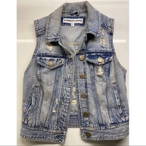 Express Jean Vest Jacket
